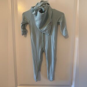 0-3 month Kyte baby sage snap footie bundle